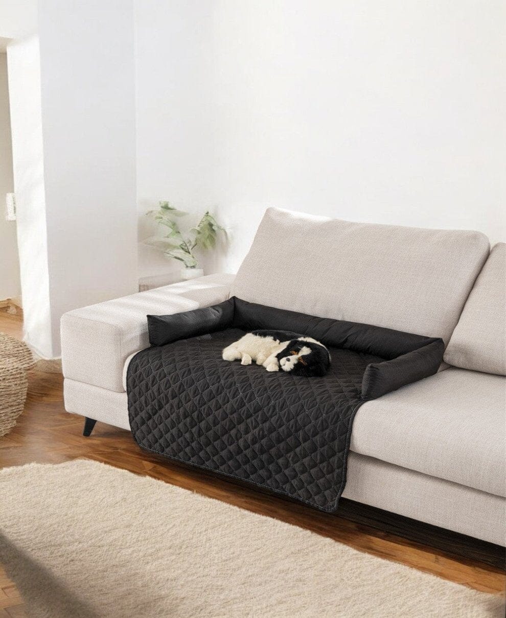 Hundedecke mit Armlehnenstütze: Ideale Passform für Sofas 1 wisheum.ch Schwarz 90x120 