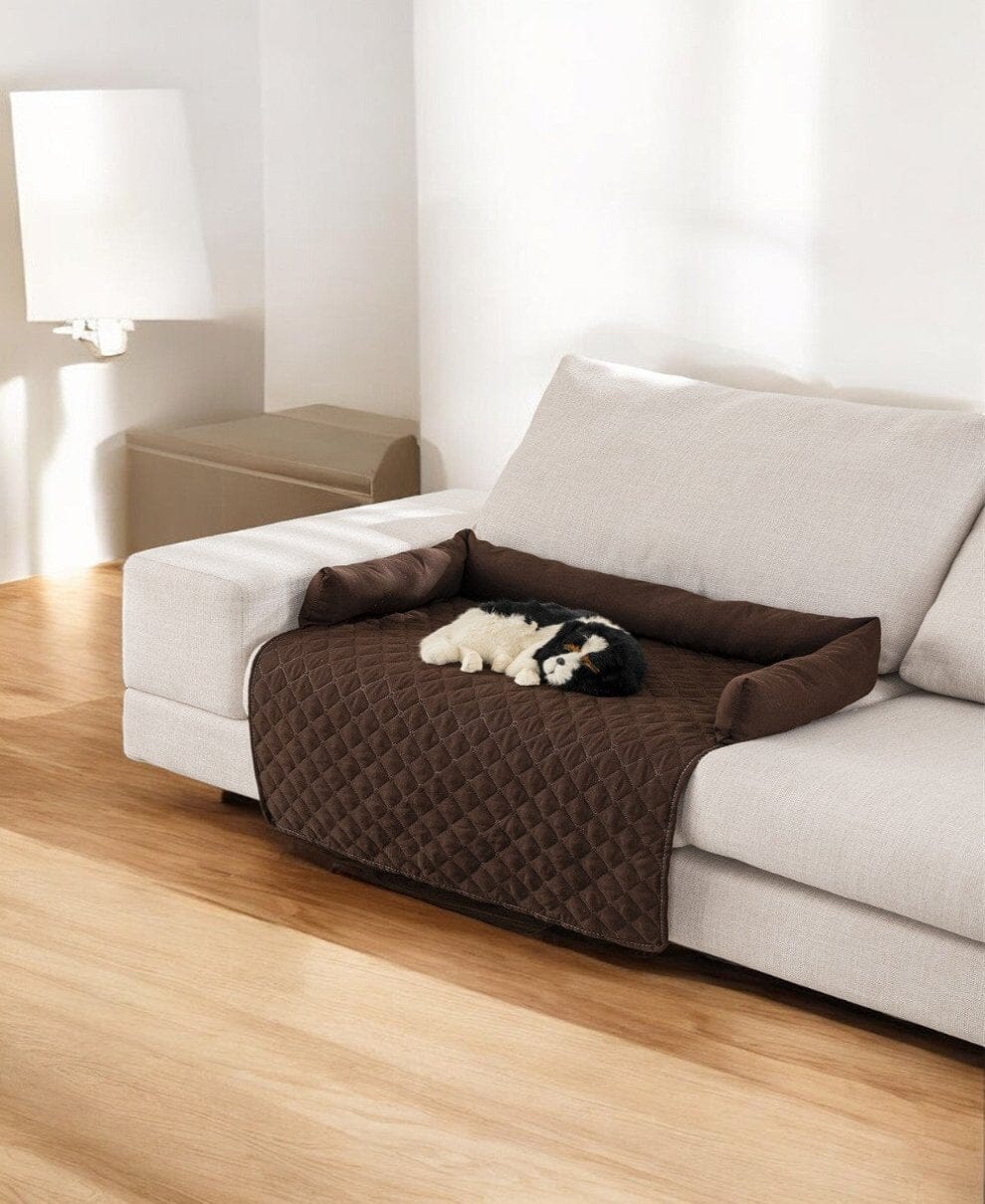 Hundedecke mit Armlehnenstütze: Ideale Passform für Sofas 1 wisheum.ch Coffee 90x120 